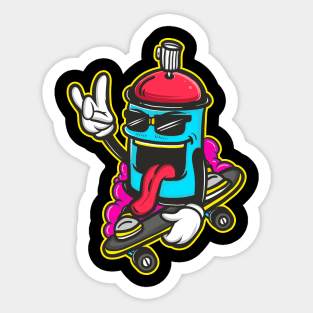 cans skate Sticker